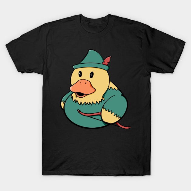 Robin Hood Rubber Duck T-Shirt by Alisha Ober Designs